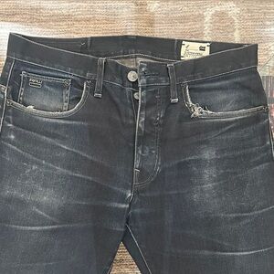 G-Star Slim Black Jeans with Contrast Stitching